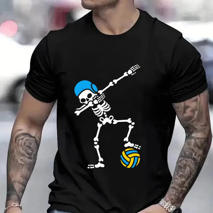 Halloween Skeleton Water Polo Swim Streetwear T-shirt