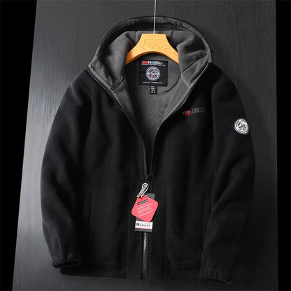 Winter Wool Jacket High-end Embroidered Thickened Fleece Windproof Jacket Coat
