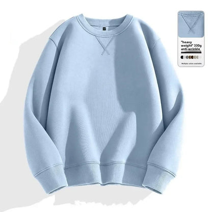 Thickened Fleece Loose Fit Cotton Polyester Sweatshirt