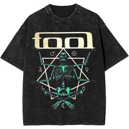 Rock Tool Band  Vintage T Shirt Merch Cotton Oversized
