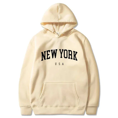New York U.S.A City Loose Casual Hoodies (UNISEX)