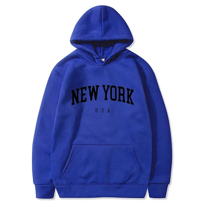 New York U.S.A City Loose Casual Hoodies (UNISEX)