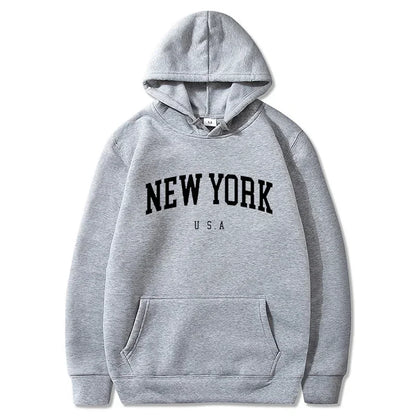 New York U.S.A City Loose Casual Hoodies (UNISEX)