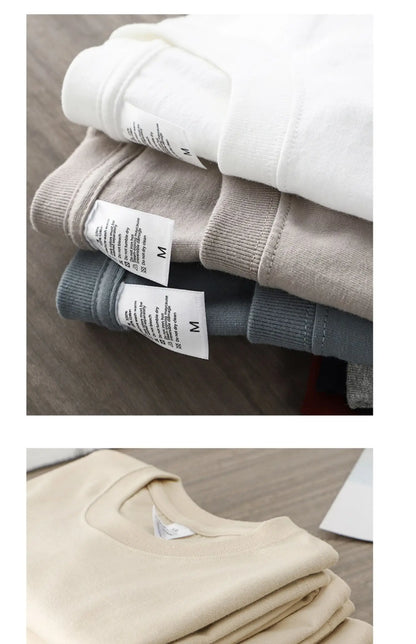 Dukeen 280g Oversized Heavyweight Cotton Solid Color T Shirt