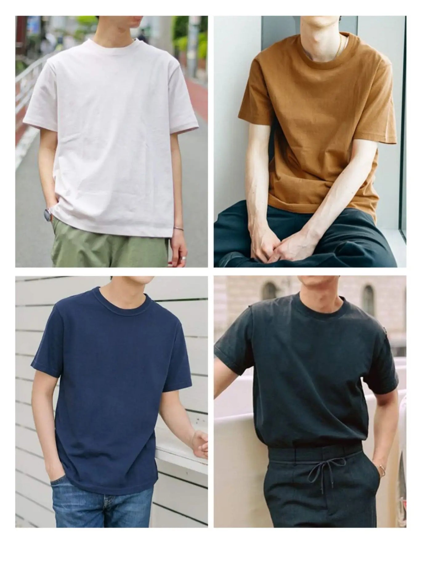 Dukeen 280g Oversized Heavyweight Cotton Solid Color T Shirt