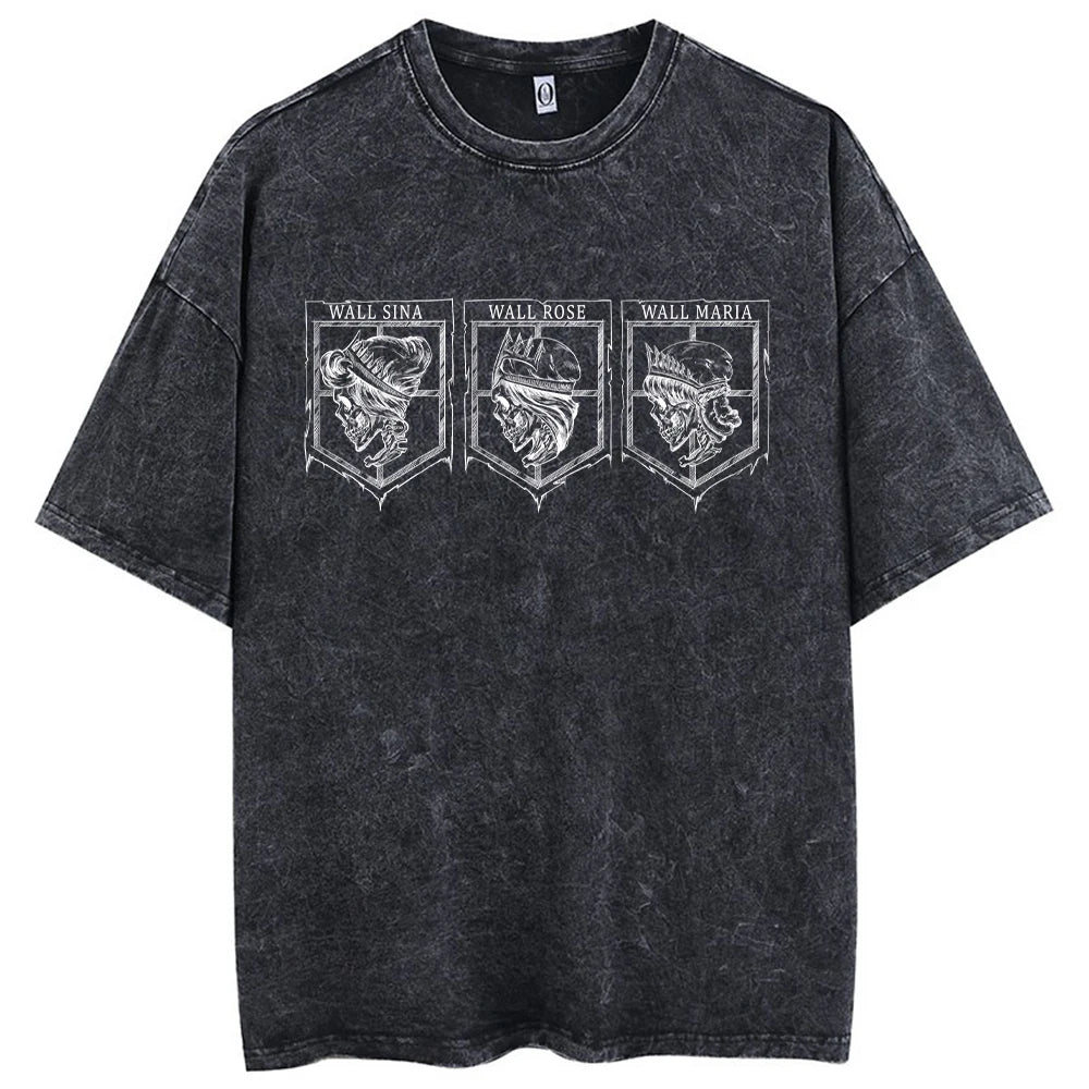 Anime Attack On Titan Cotton Oversize Tshirt