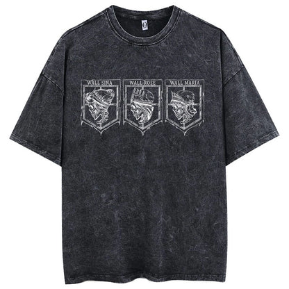 Anime Attack On Titan Cotton Oversize Tshirt