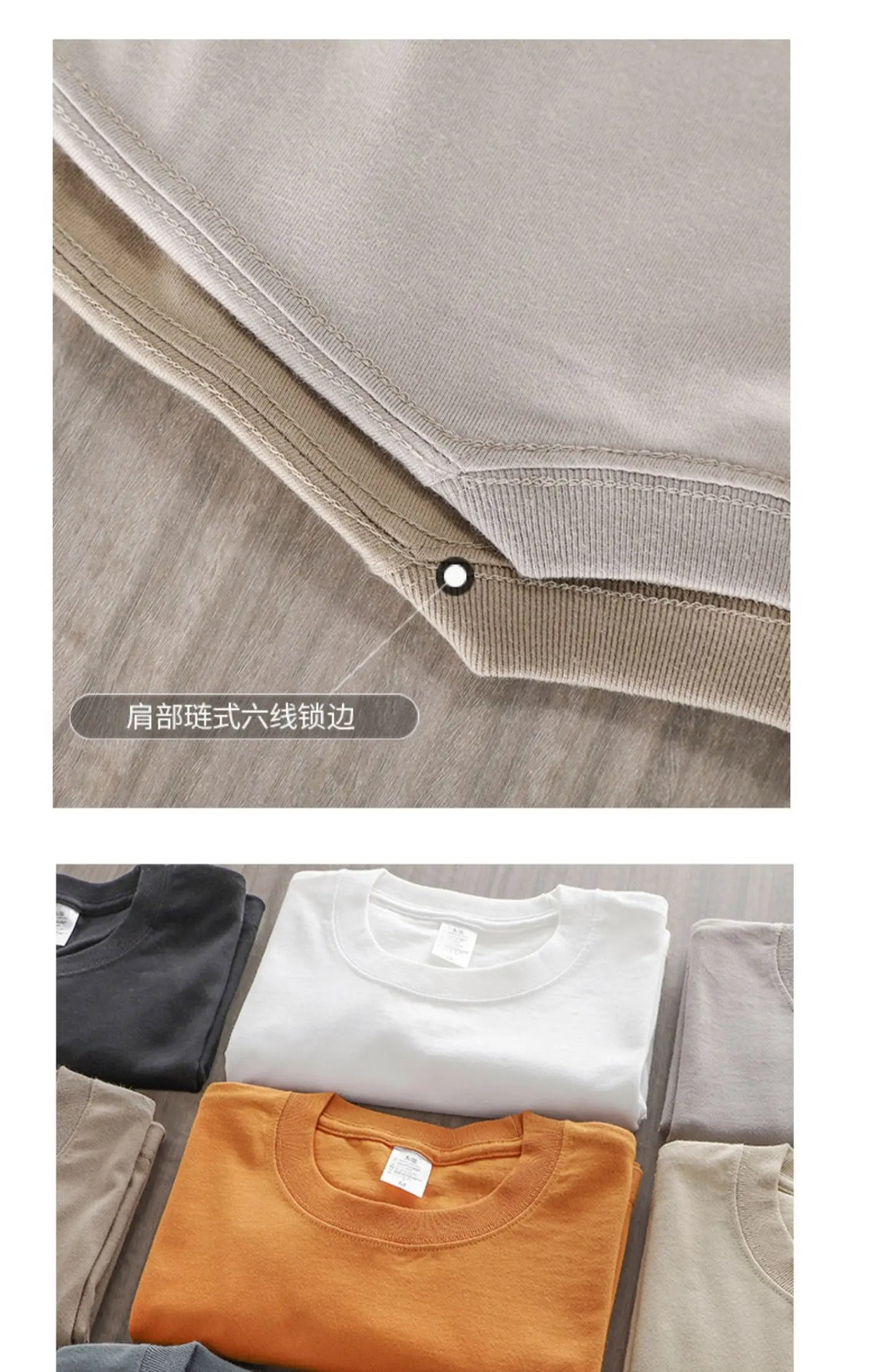 Dukeen 280g Oversized Heavyweight Cotton Solid Color T Shirt