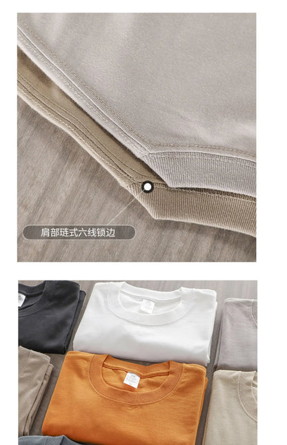 Dukeen 280g Oversized Heavyweight Cotton Solid Color T Shirt