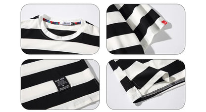 Striped Men's Casual Oversized T Shirts