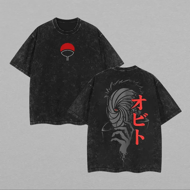Naruto Obito Uchiha Anime Cotton T Shirt
