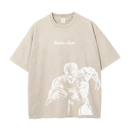 Anime Attack On Titan Cotton Oversize Tshirt