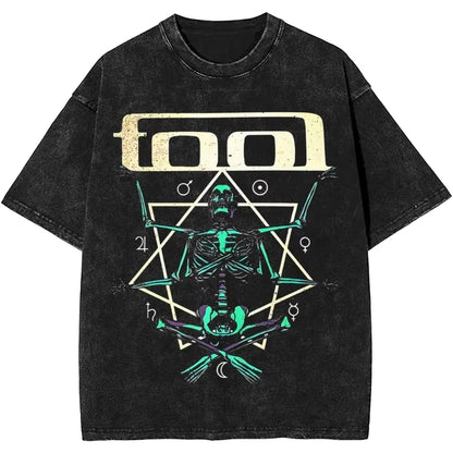 Rock Tool Band  Vintage T Shirt Merch Cotton Oversized