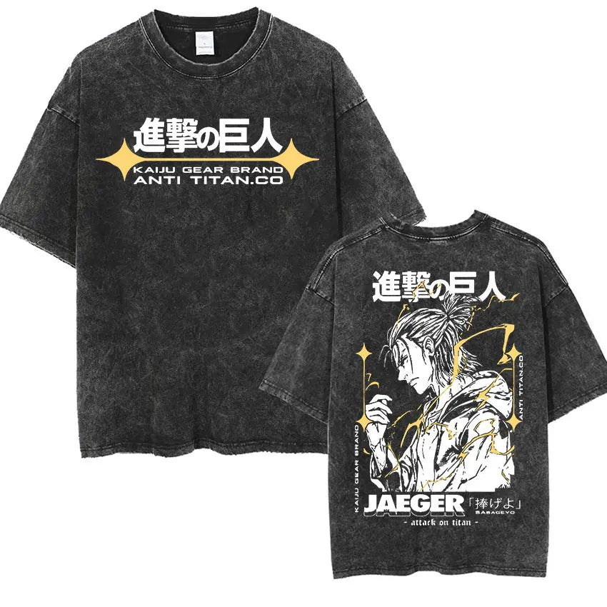 Mikasa Ackerman Eren Jaeger Wings of Freedom Cotton T-shirts
