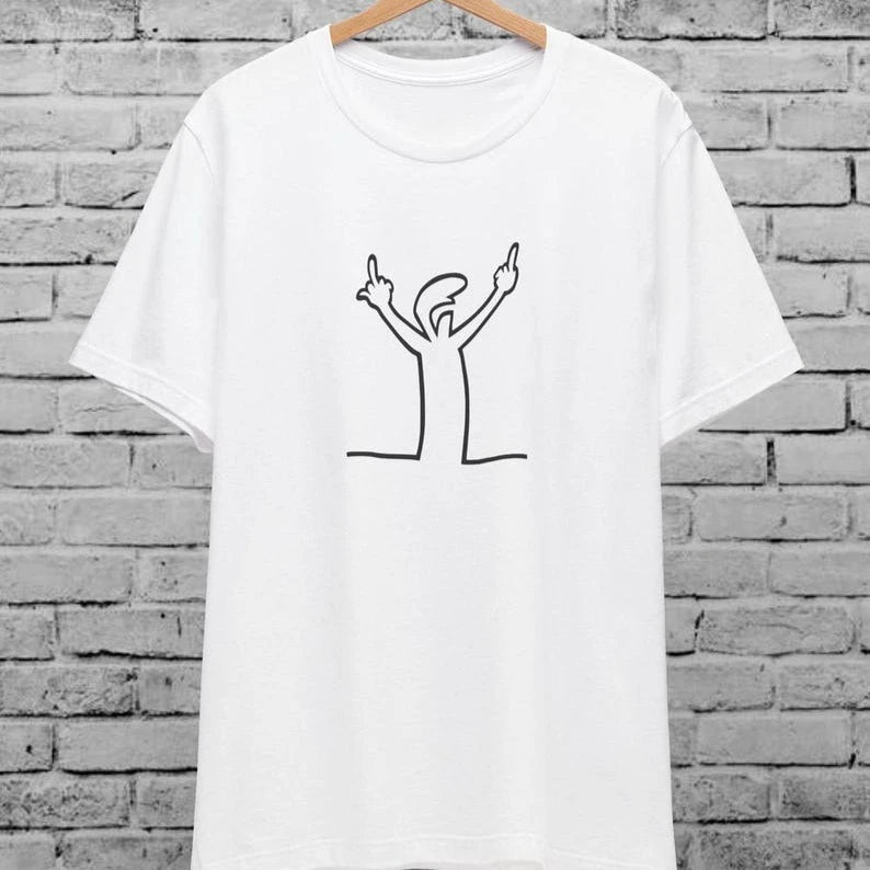 Angry La Linea Cotton T-Shirt
