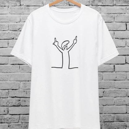 Angry La Linea Cotton T-Shirt