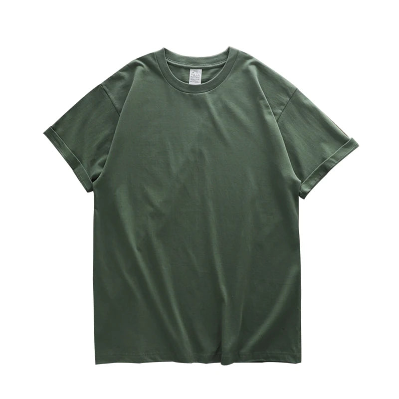 Dukeen 280g Oversized Heavyweight Cotton Solid Color T Shirt