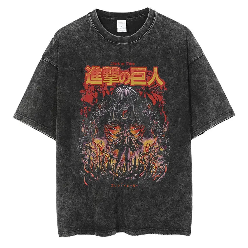 Mikasa Ackerman Eren Jaeger Wings of Freedom Cotton T-shirts