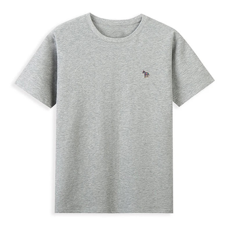 Korean Style Cotton O-Neck T-shirt