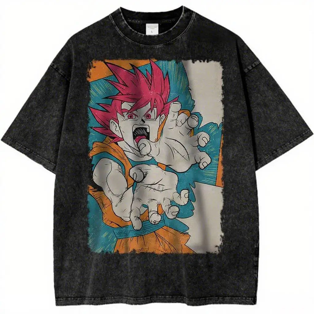 Dragon Ball Vintage Wash Graphic T Shirt