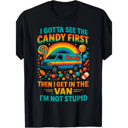 I See First I Get In The Van 80's Movie Quote Loose Fit T-Shirt For Halloween