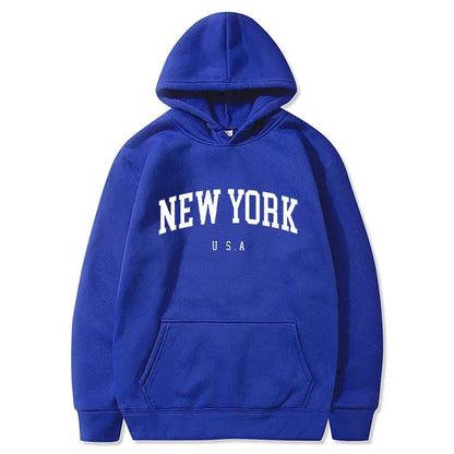 New York U.S.A City Loose Casual Hoodies (UNISEX)