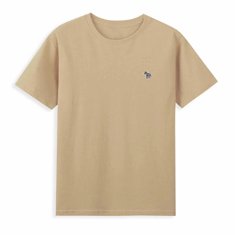 Korean Style Cotton O-Neck T-shirt