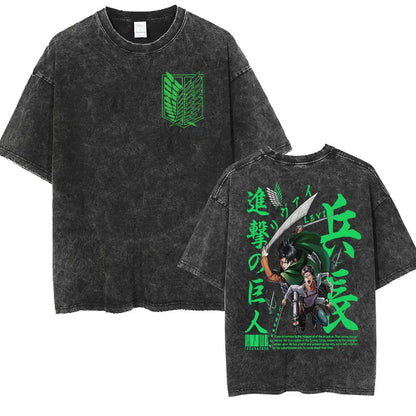Mikasa Ackerman Eren Jaeger Wings of Freedom Cotton T-shirts