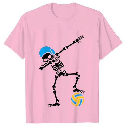 Halloween Skeleton Water Polo Swim Streetwear T-shirt