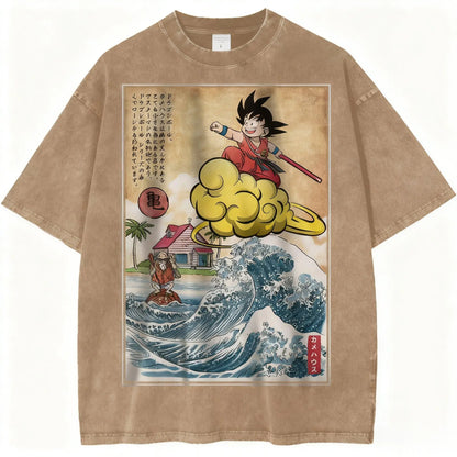 Dragon Ball Vintage Wash Graphic T Shirt