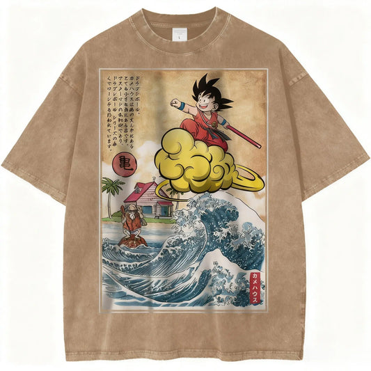 Dragon Ball Vintage Wash Graphic T Shirt