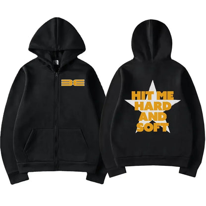 Hit Me Hard and Soft 2025 Tour Zip Up Sweatshirts (Unisex)