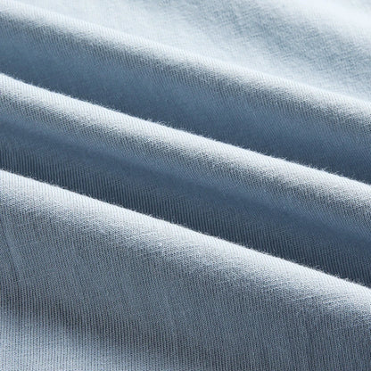 Men's Solid Color Round Neck Cotton T-shirt