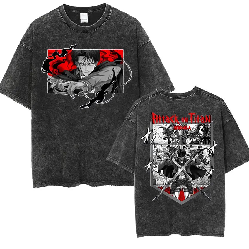 Mikasa Ackerman Eren Jaeger Wings of Freedom Cotton T-shirts