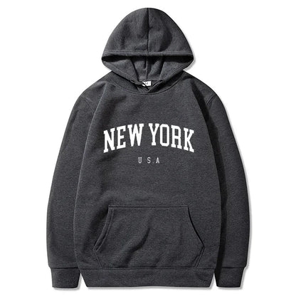 New York U.S.A City Loose Casual Hoodies (UNISEX)