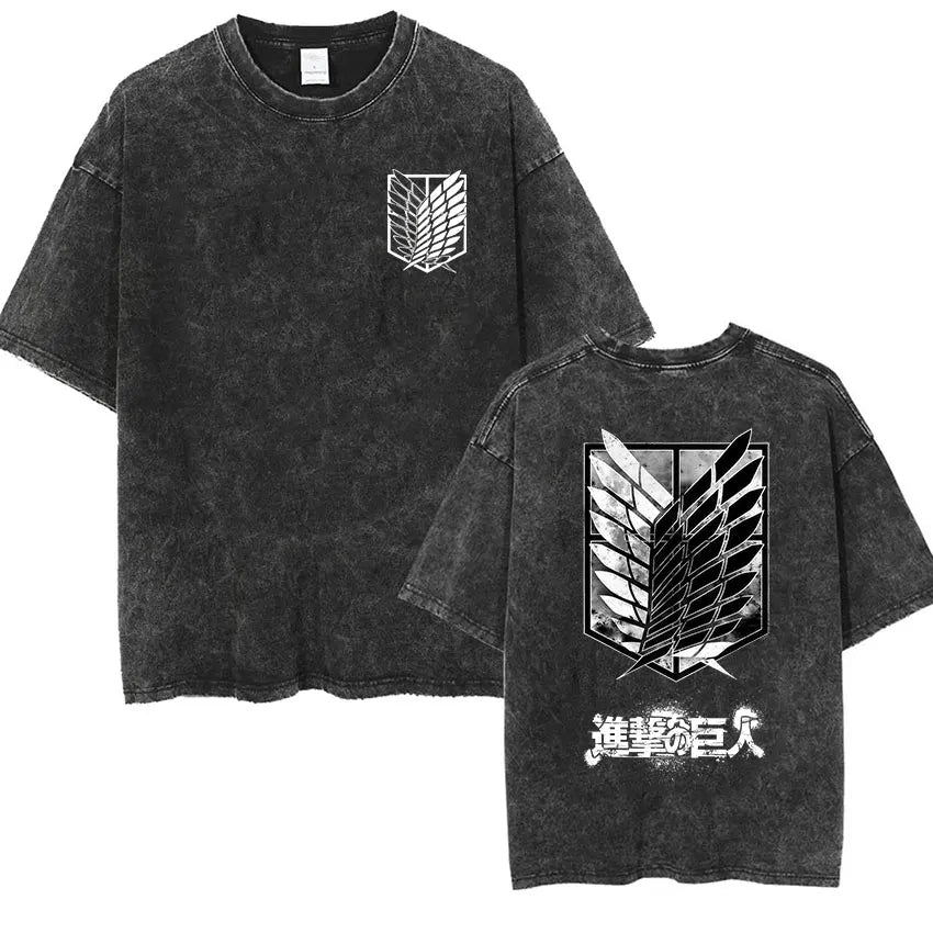 Mikasa Ackerman Eren Jaeger Wings of Freedom Cotton T-shirts