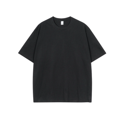 210g Cotton Solid Color Oversize Casual Tshirt 5XL