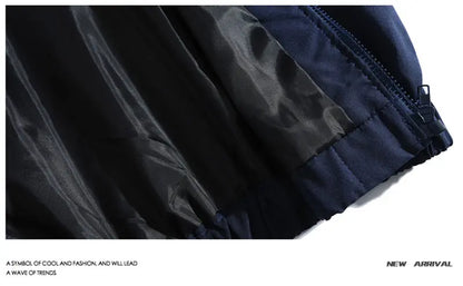 Reflective Striped Thin Jacket, Hip Hop Streetwear Coat Zipper
