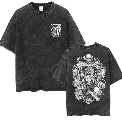 Mikasa Ackerman Eren Jaeger Wings of Freedom Cotton T-shirts