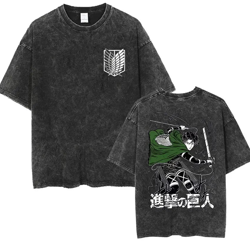 Mikasa Ackerman Eren Jaeger Wings of Freedom Cotton T-shirts