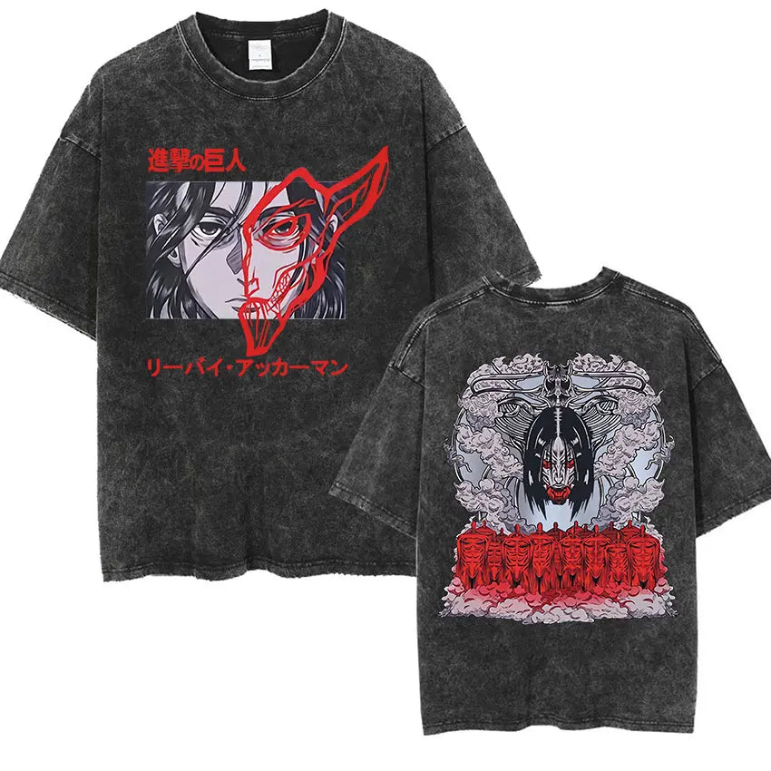 Mikasa Ackerman Eren Jaeger Wings of Freedom Cotton T-shirts