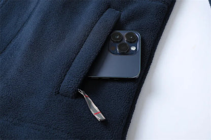 Winter Wool Jacket High-end Embroidered Thickened Fleece Windproof Jacket Coat