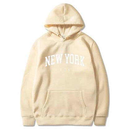 New York U.S.A City Loose Casual Hoodies (UNISEX)
