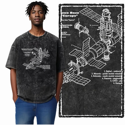 ASTRONAUT SPACE THEMES Printed Cotton Big Size T Shirt