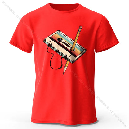 Cotton Printed T-Shirt, Soft Round Neck Tee