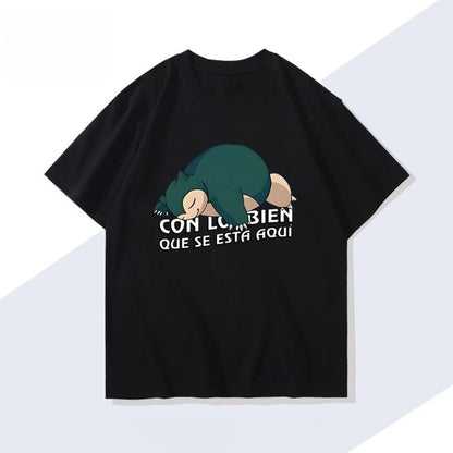 Pokémon Handheld Game Snorlax Loose T-shirt