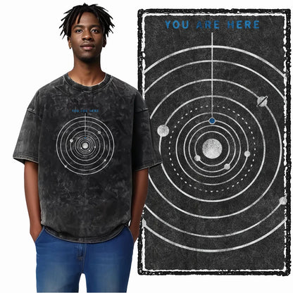 ASTRONAUT SPACE THEMES Printed Cotton Big Size T Shirt