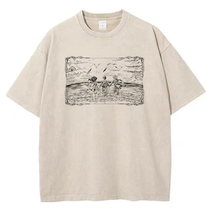 Anime Attack On Titan Cotton Oversize Tshirt