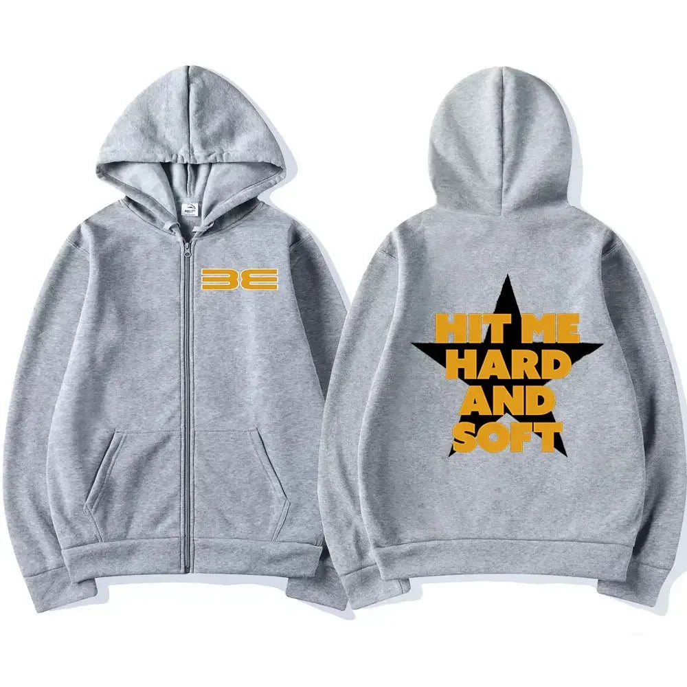 Hit Me Hard and Soft 2025 Tour Zip Up Sweatshirts (Unisex)