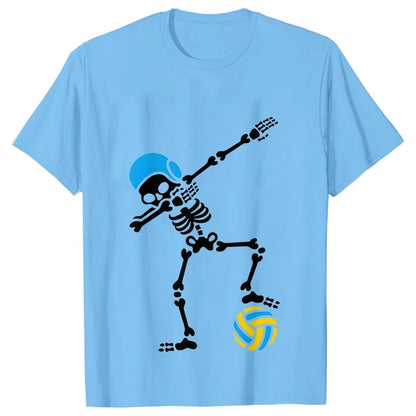 Halloween Skeleton Water Polo Swim Streetwear T-shirt